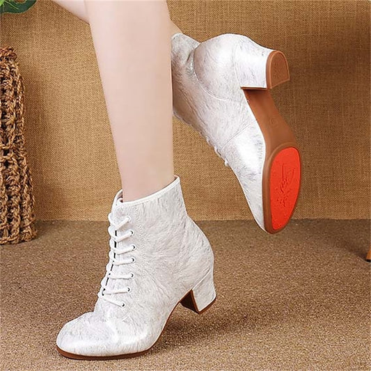 Women's with Elegant Shoes Comfortable White Latin Dance