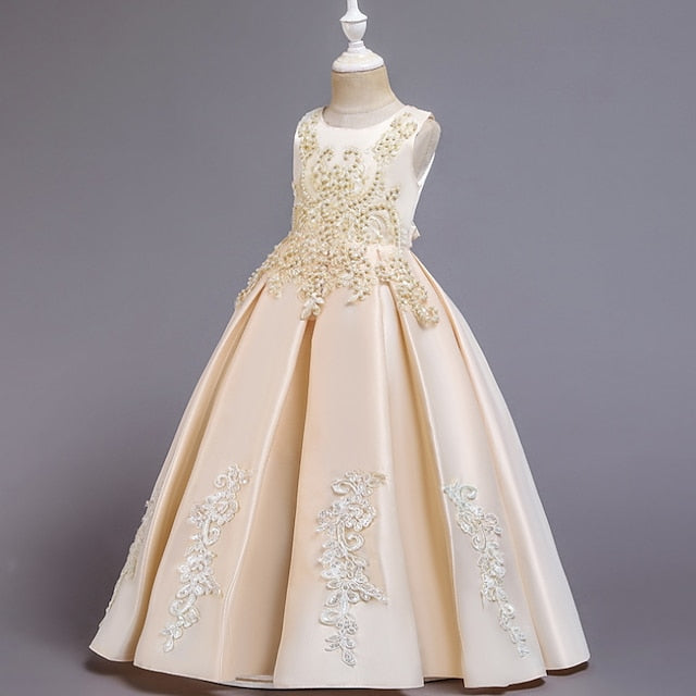 Wedding Girls' Girl Dress Flower Party