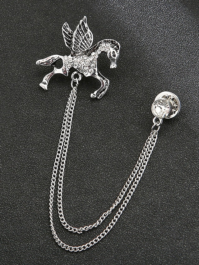 Pin Brooch Lapel with Deer Men's Christmas