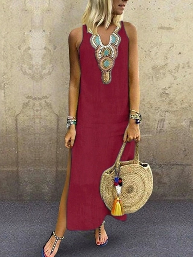 Women's Maxi Dress Summer Dress Casual Boho Daily Regular