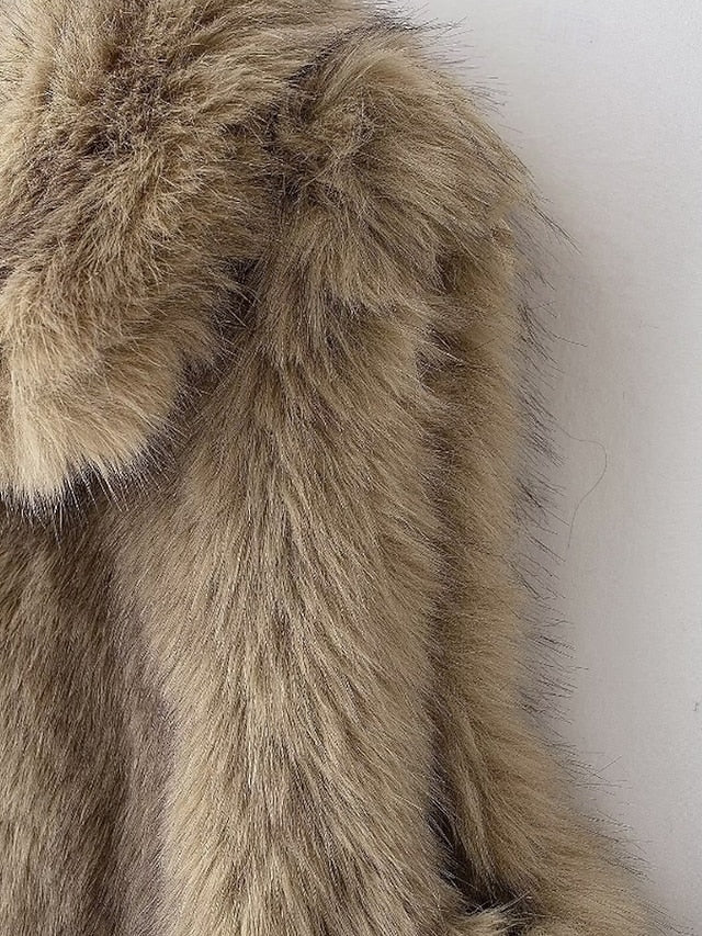 Leathers Fur Vest Faux Coat Furs Comfortable Women's