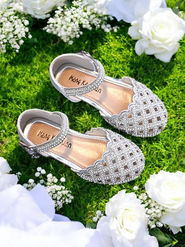 Girls' Rhinestone Jane Scalloped �?Shoes Sparkly Mary
