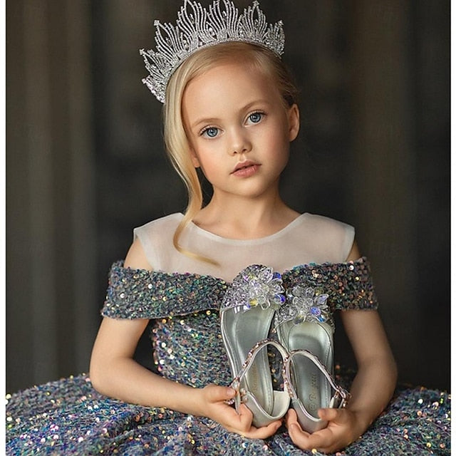 Flower Kids Girl Girls' Color Solid Party Dress