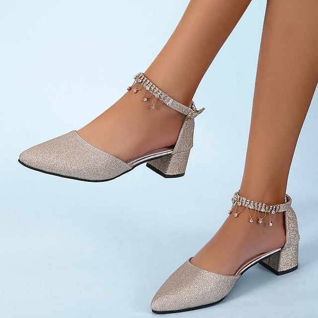 Elegant Shoes Women's Wedding Bridesmaid Pumps Bridal