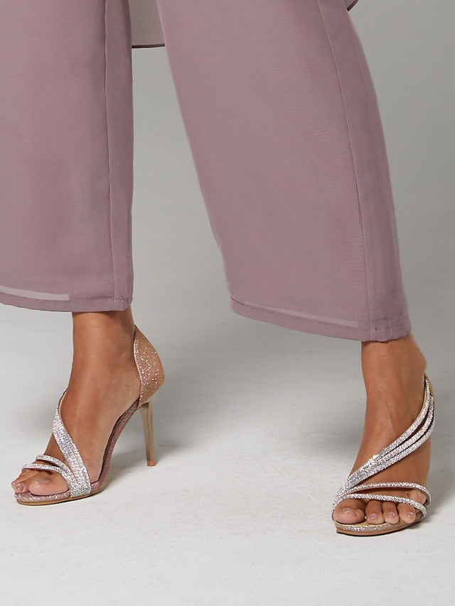 Strappy for – Heel Women Sandals Crystal High Rhinestone