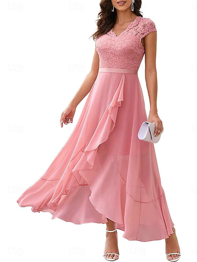 Women's Maxi Dress Lace Dress Cocktail Dress Wedding Guest
