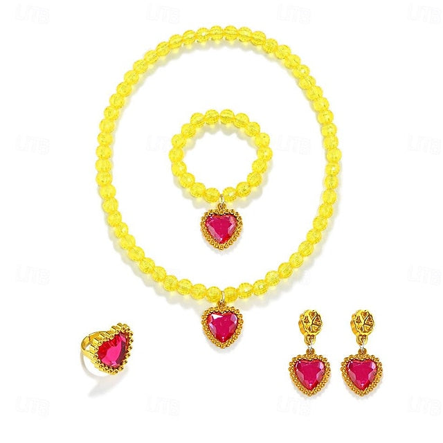 Dress Princess Girl Beast and Belle Flower Beauty the Cute