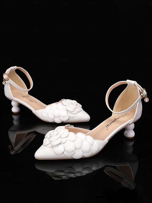 Clutch Bridal with Matching White Floral-Embellished – Shoes