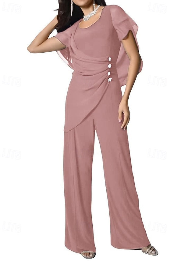 Dress Elegant Jumpsuit Mother the Pantsuit / Bride of Cape