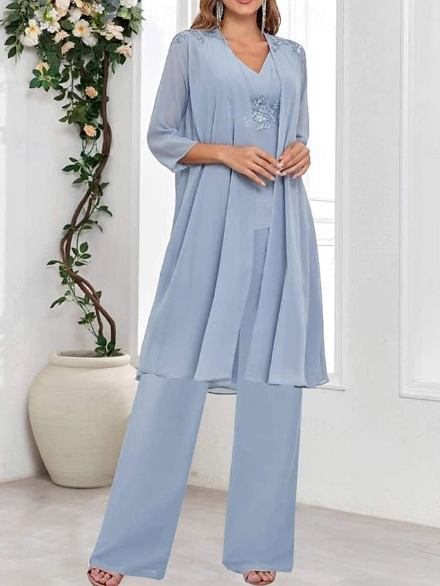 Guest Dress Wedding the Bride 3 Elegant Piece V of Mother Simple
