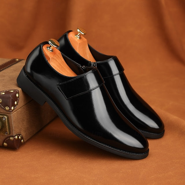 Shoes Slip-On Business Loafers Brown Men's Leather