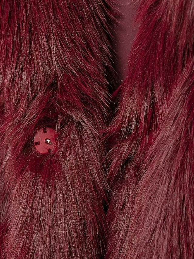 Leathers Fur Faux Warm Coat Furs Women's Comfortable