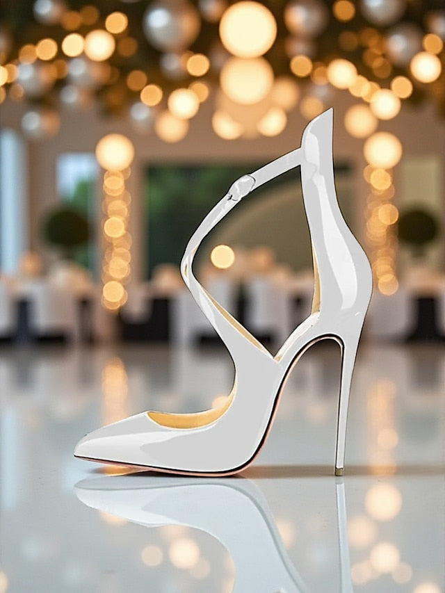 Leather - Purple Women's Heels Strappy Patent Stiletto