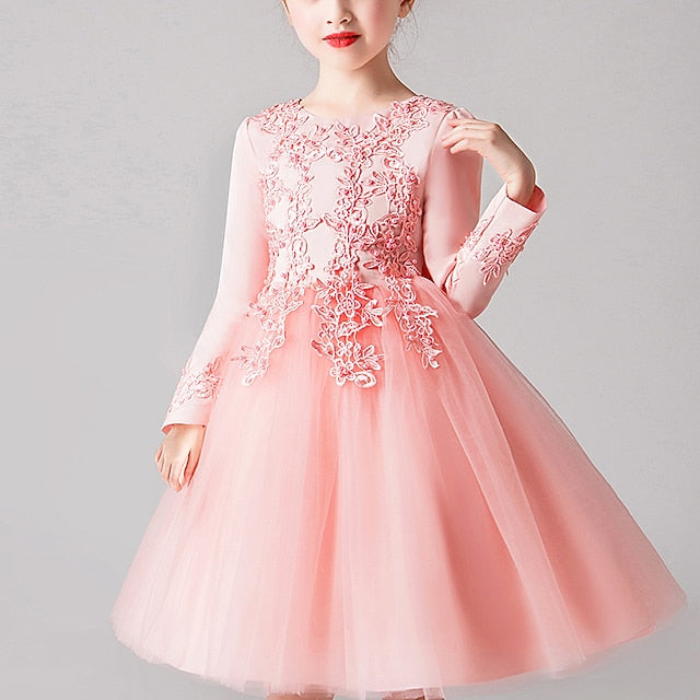Girls' Party Princess Girl Flower Dress