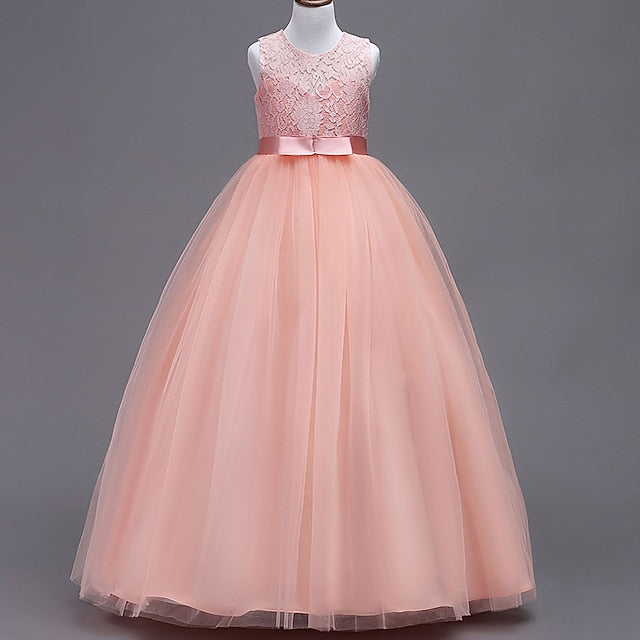 Dress Flower Girls' Party Gown Girl Evening