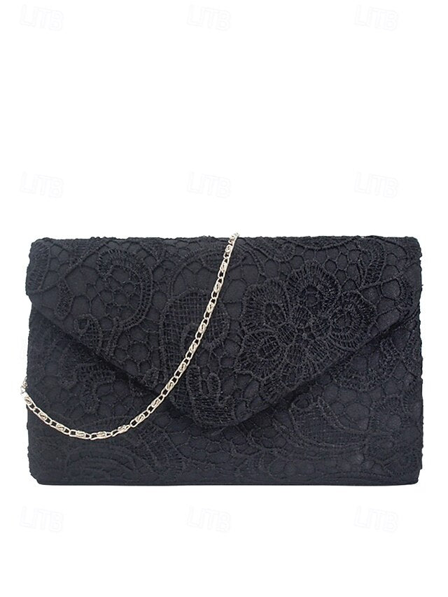 Strap Lace with Evening Clutch Women's Chain Bag
