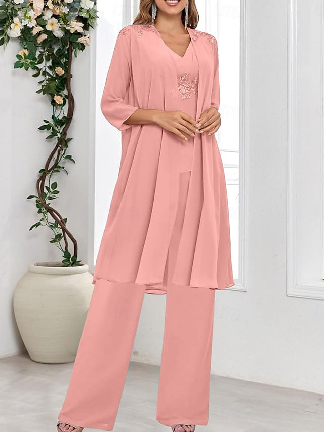 Guest Dress Wedding the Bride 3 Elegant Piece V of Mother Simple