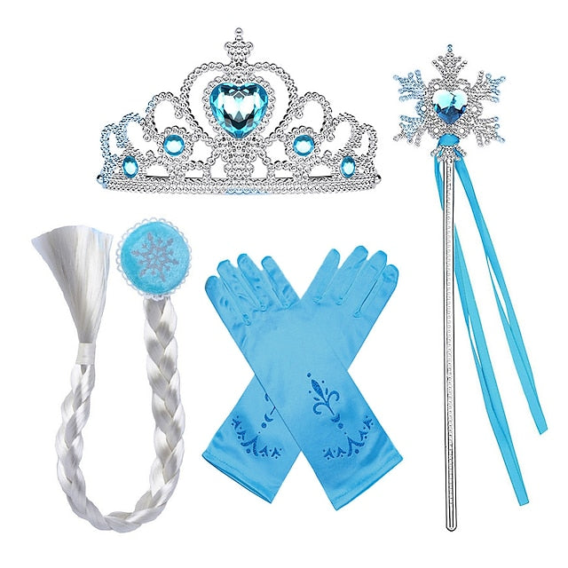 Princess Frozen Elsa Girl Flower Dress Party Theme Fairytale