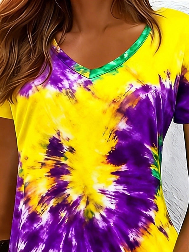 Venetian Carnival Women's Mini Dress Casual Dress T Shirt