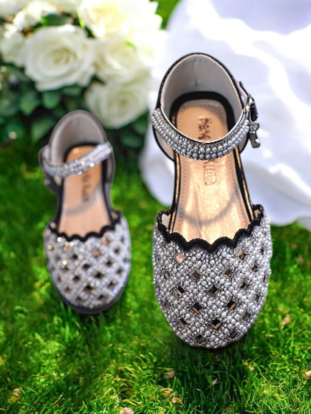 Girls' Rhinestone Jane Scalloped �?Shoes Sparkly Mary