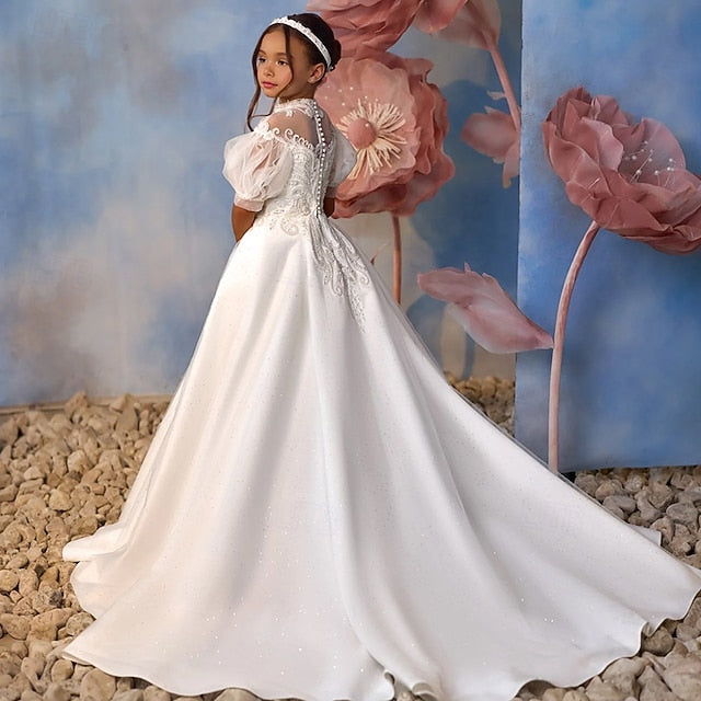 Girl Party Communion Flower First Dress Girls'