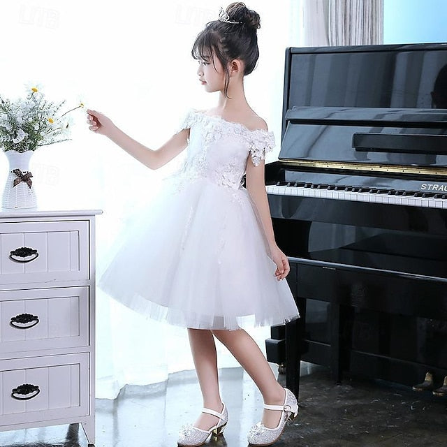 Dress Flower Girl Party Sequin Girls' 3/4 Toddler