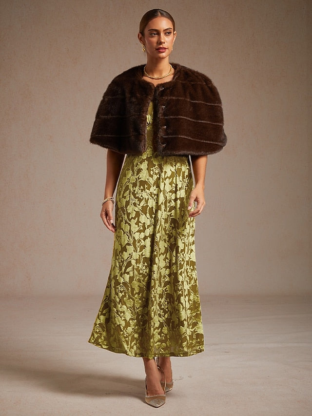 Women's Velvet Midi Dress Sheath Dress Elegant Party Party