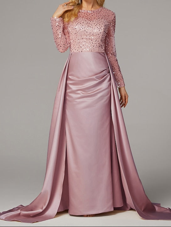 Elegant Floor Carnival Dress Gown Mermaid Evening Masquerade