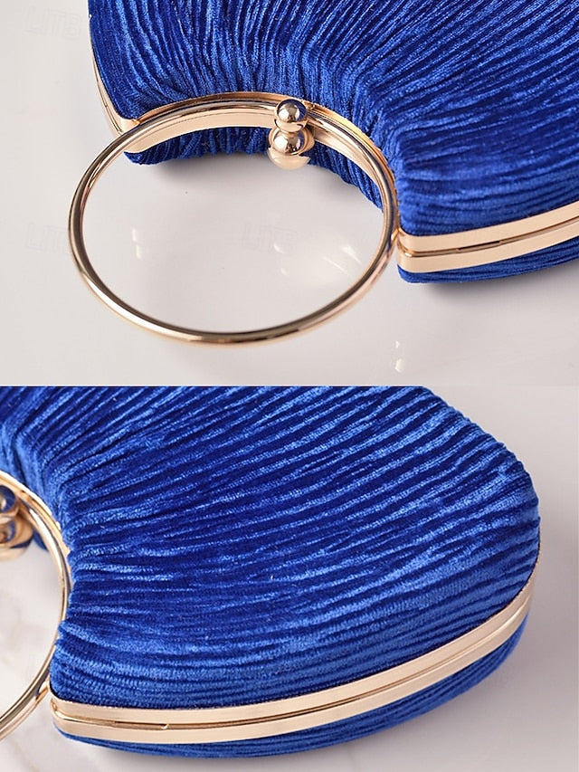 Red Handbag Women's – Elegant Velvet Party Christmas