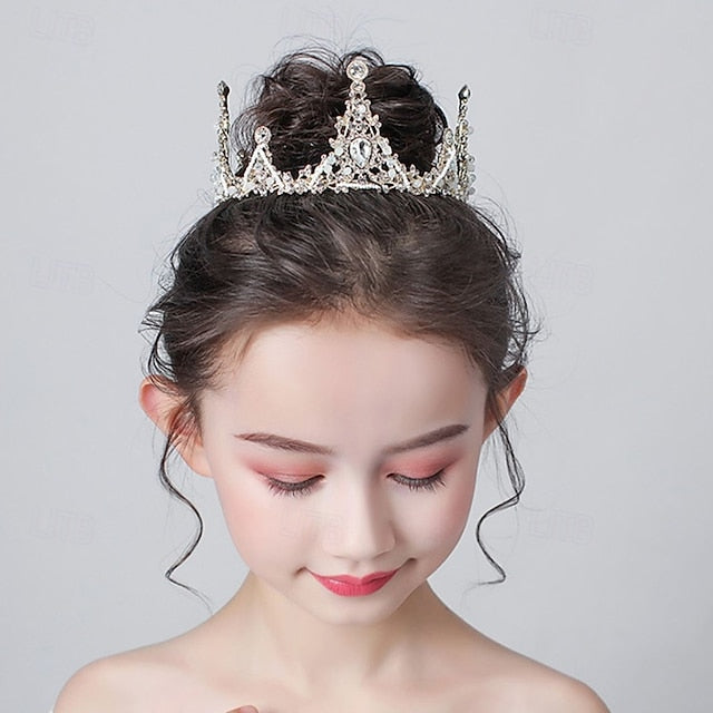 Party Solid Long Kids Dress Girl Flower Girls' Color