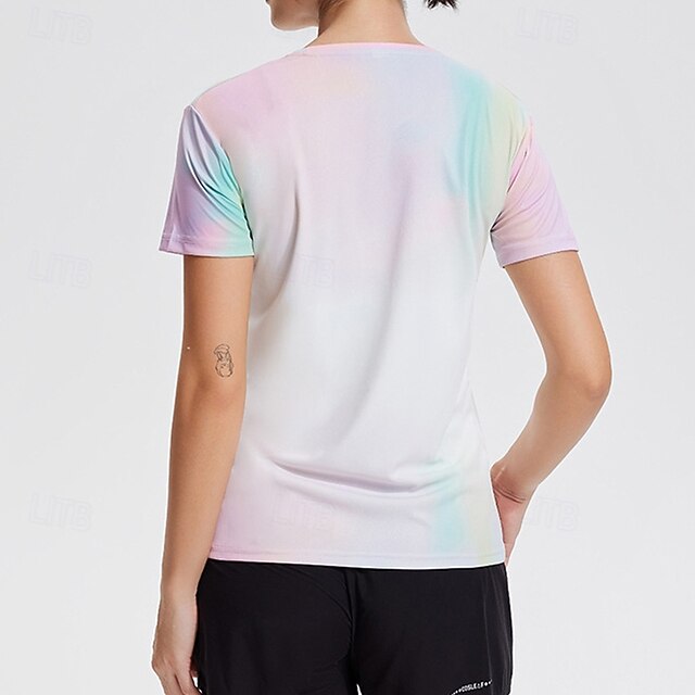 Women's Yoga Top Crew Neck Quick Dry Breathable Short