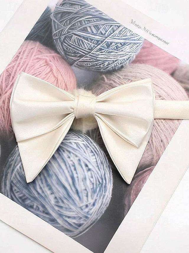 Satin Multiple Bow in Tie Colors Men's