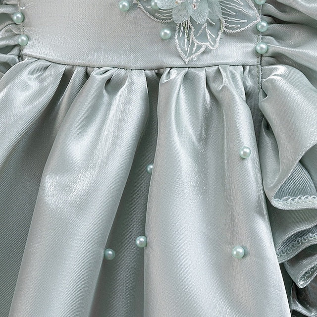 Girls' Toddler Sleeveless Wedding Dress Floral Party