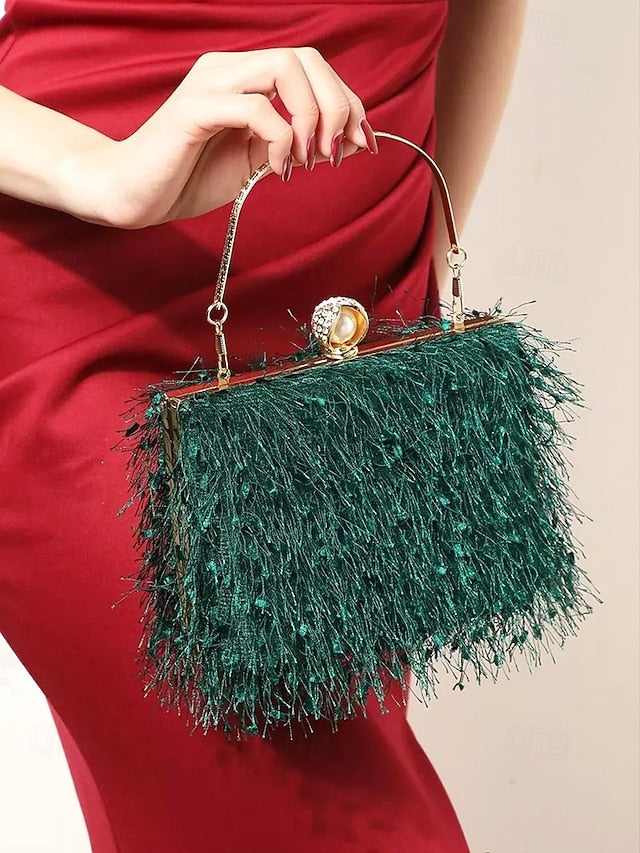 Elegant Red Handbag Christmas – Women's Party Green