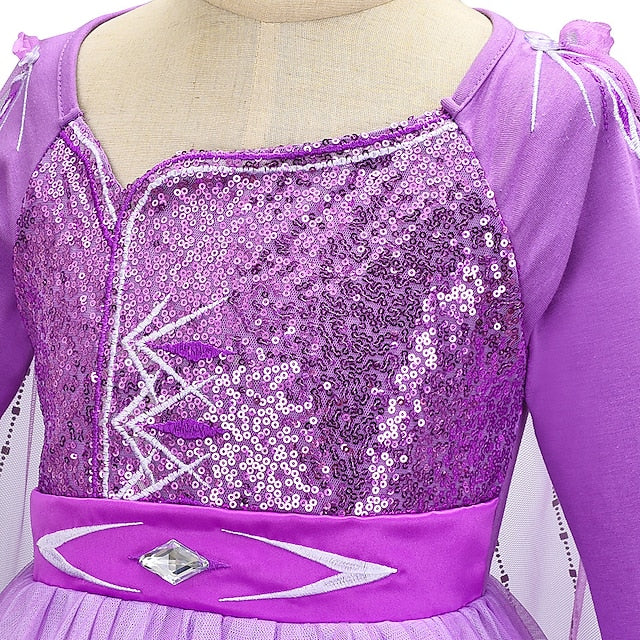 Theme Anna Fairytale Frozen Dress Flower Princess Girl Party