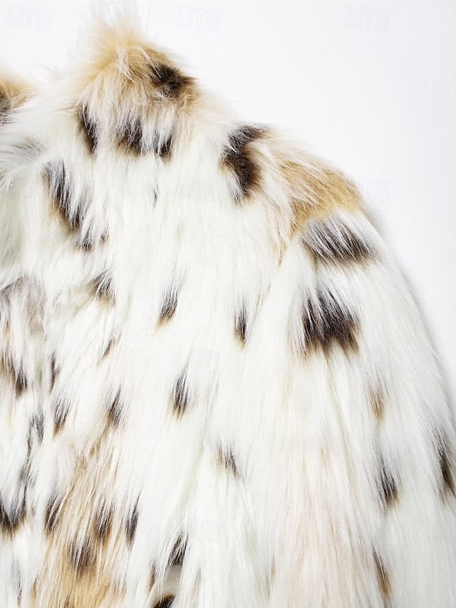 Comfortable Fur Women's Coat Warm Leathers Faux Furs