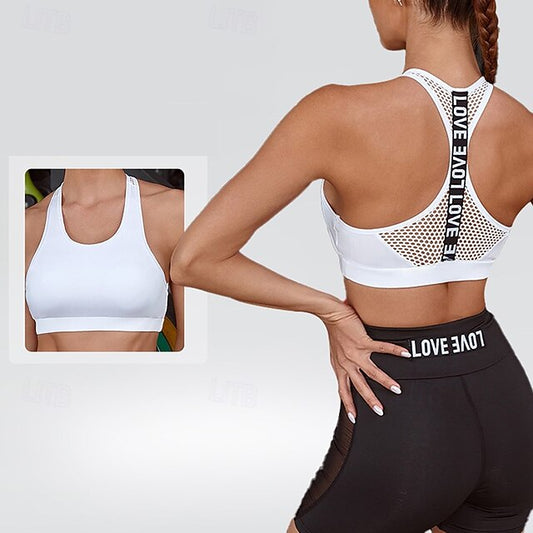 Women's Racerback Bra Yoga Crop Tank Top Sports Bra