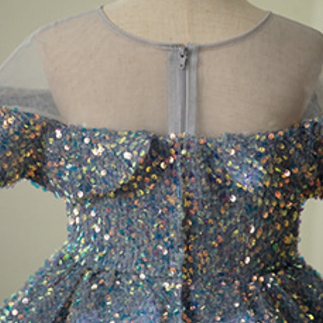 Gown Girl Dress Flower Party Girls' Evening