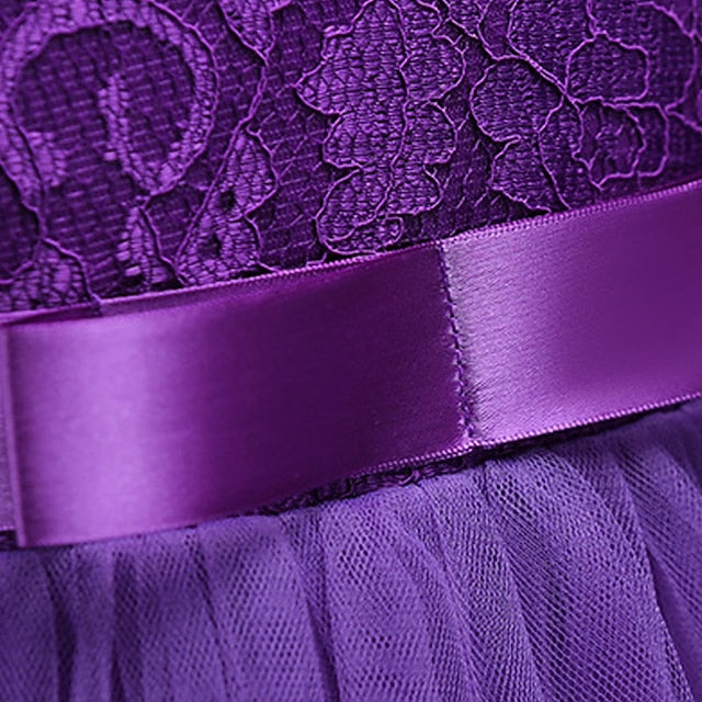 Dress Flower Girls' Party Gown Girl Evening