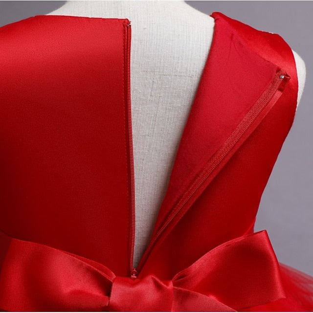 Sleeveless Girls' Sequin Girl Flower Kids Dress