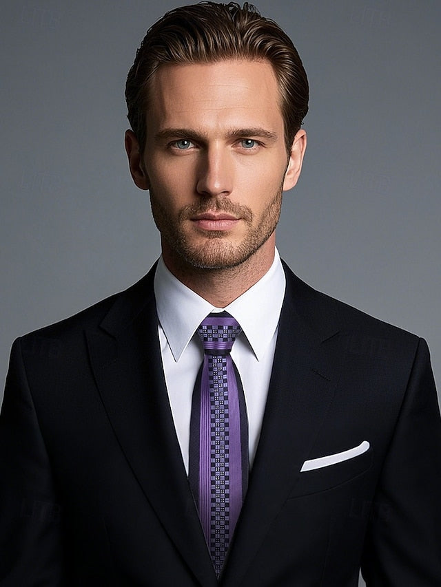 Men's Tie Positioning Narrow Pattern 6cm Stripe -