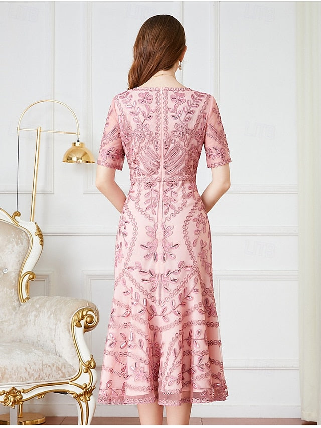 V Elegant Mother Dress A-Line the Vintage Party Bride of