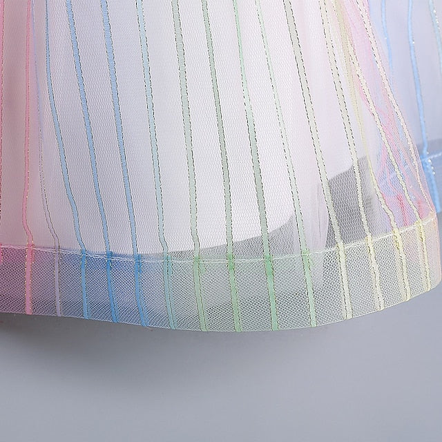 Girls' Floral Sleeveless Kids Party Dress Girl Flower