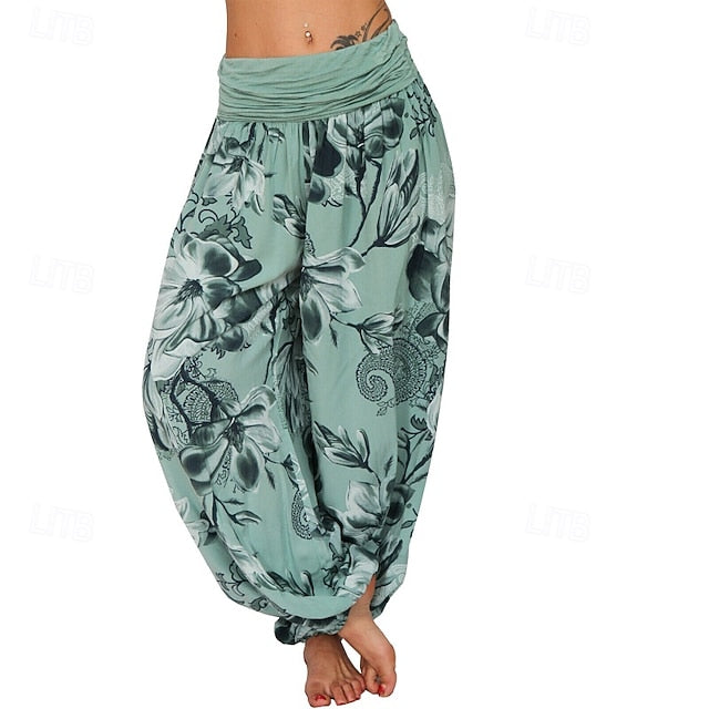 Women's Slacks Pants Trousers Fashion Boho Full Length