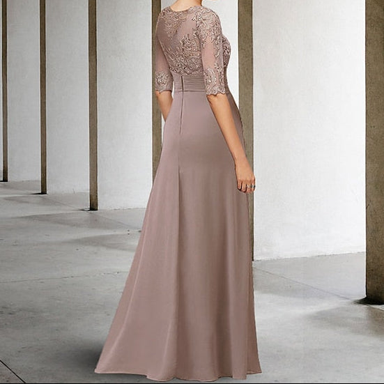 Bride Guest Sheath Wedding Plus Dress Elegant Mother Size of the