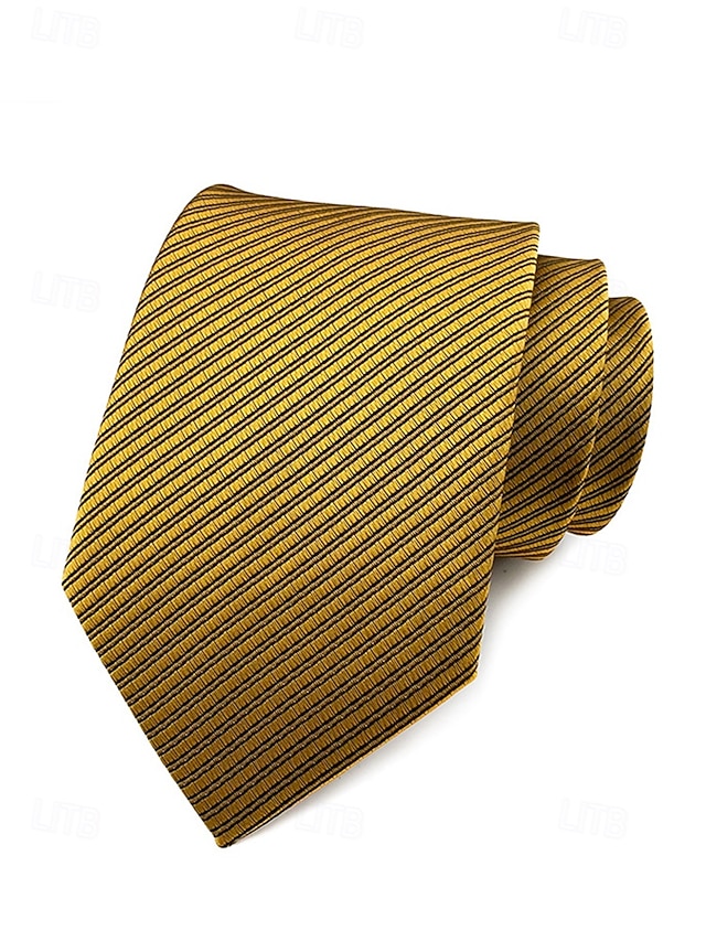 tie striped satin Men's