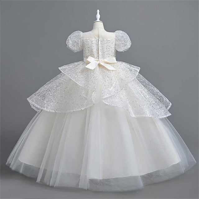 Girl Wedding Party Girls' Dress Flower Performance