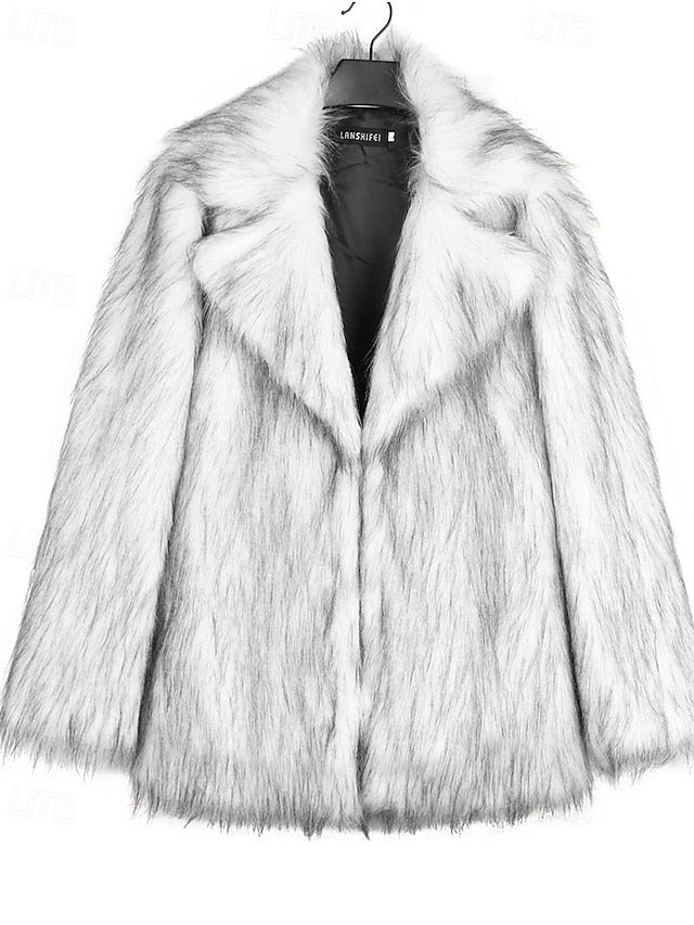 Furs Faux Fur Warm Comfortable Women's Coat