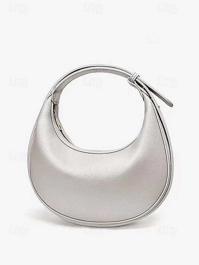 Shoulder Bag Crescent Stylish - Elegant Women&#39;s White