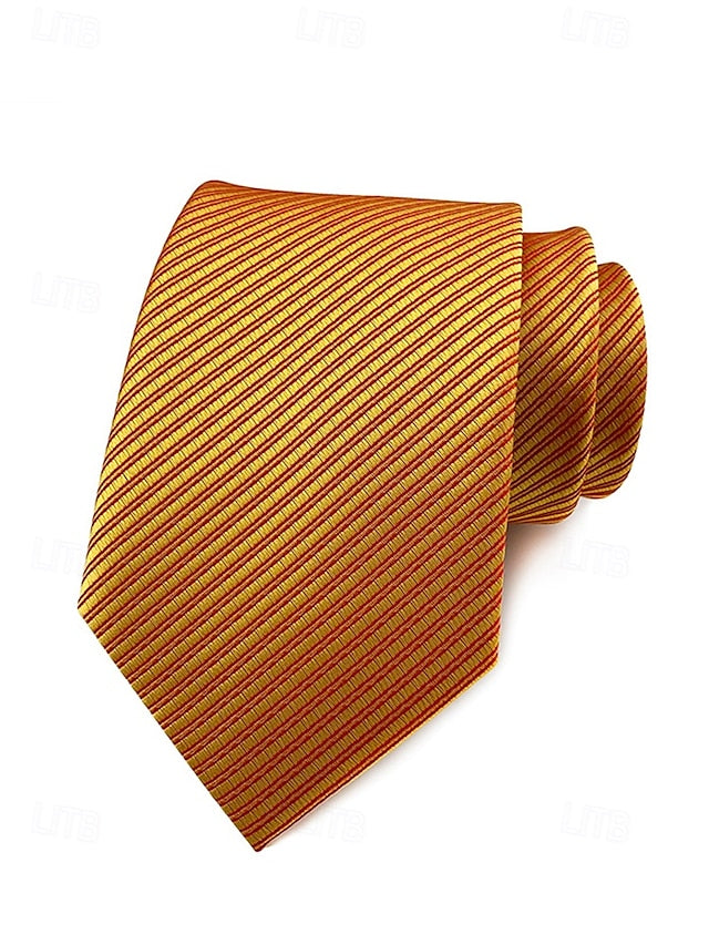 tie striped satin Men's
